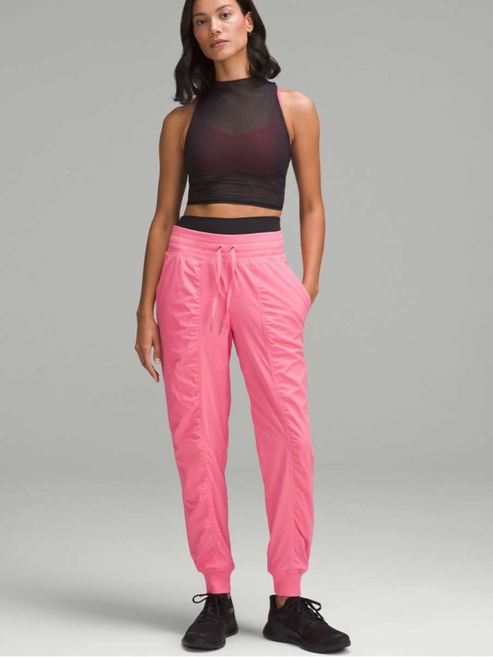 Lululemon Dance Studio Mid-Rise Full-Length Joggers in Sakura Pink